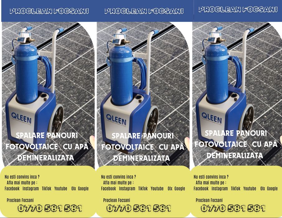 Vând Urgent Afacere curățare panouri fotovoltaice