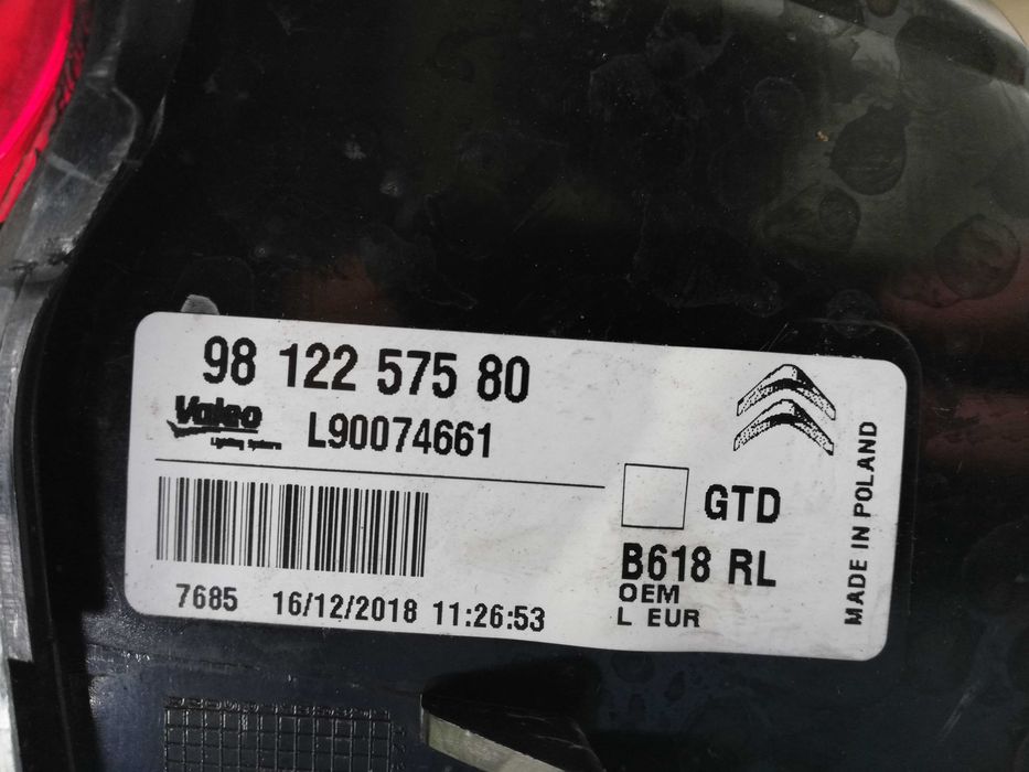 Стоп Ситроен Ц3 ляв/Стоп Citroen C3 оригинален