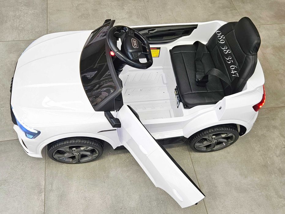 ПРОМОЦИЯ!НОВО!Акумулаторен джип Audi SQ8 WHITE с 12V батерия,МЕКИ ГУМИ