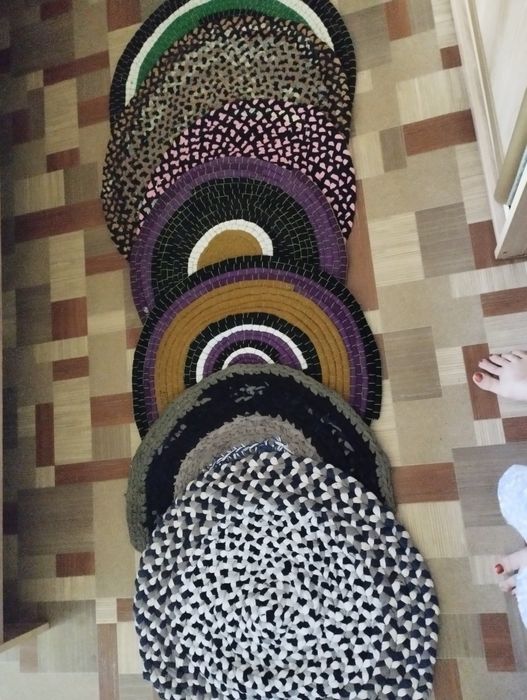 Вязаные дорожки-кружки