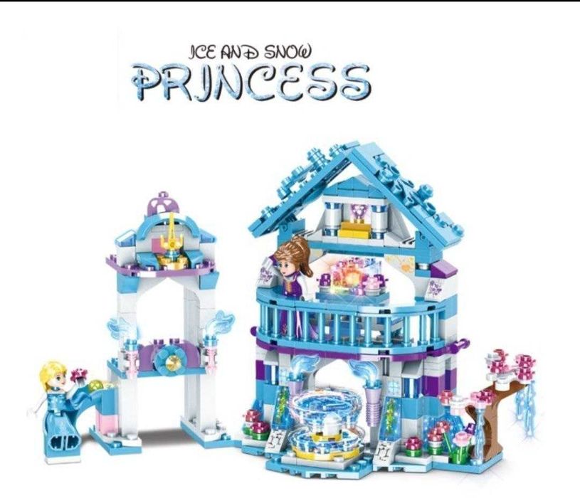 Конструктор Лего Холодное сердце замок Эльзы 411 деталей