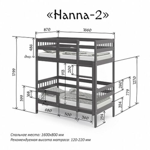 Двухярусная кровать: 150 800 тг. - Детская мебель Алматы на Olx