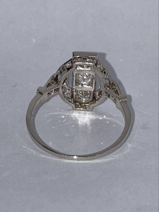 Inel platina Art Deco diamante 1.10ct