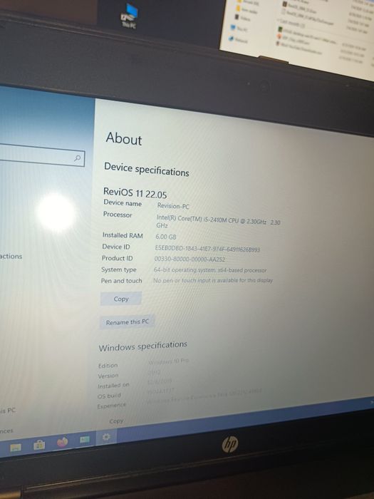 Leptop Windows 10 -6 GB Rami +Ssd 240 GB ( Doar Sibiu)