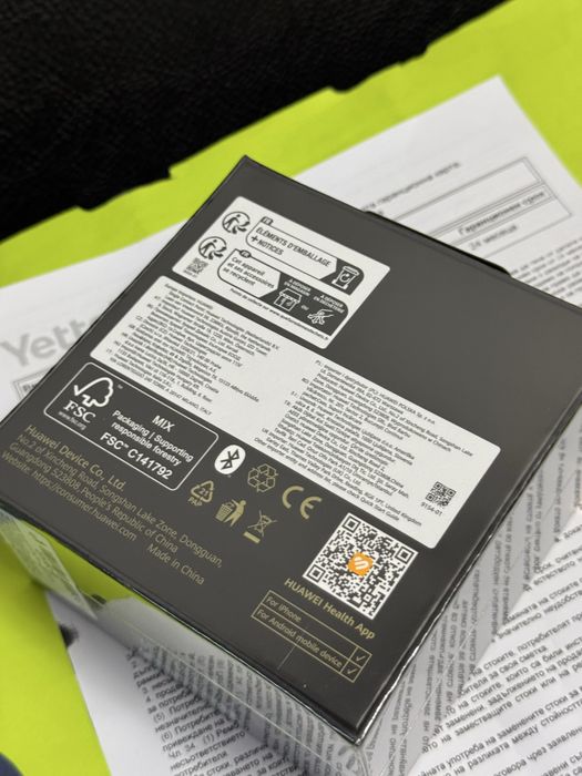 ЗАПЕЧАТАН 46mm Huawei watch GT 6 Pro Гаранция Yettel 2028 Black GT6