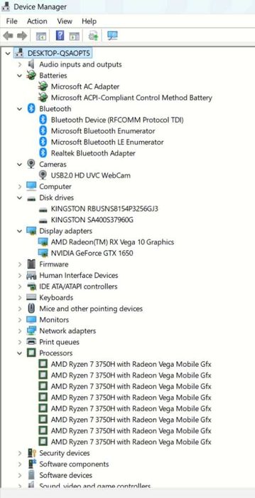 Геймърски лаптоп ASUS TUF FX505DT – Ryzen 7 3750h, 32GB RAM, GTX 1650