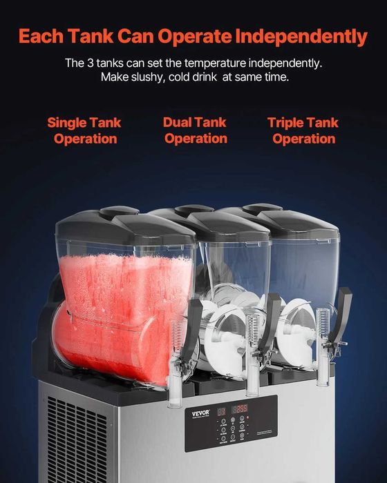 Машина за скрежина - 3х12л (36л) Професионална - 144 порции/час - НОВА