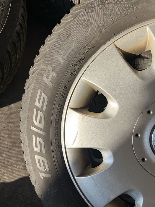 Roti Vw 15’ cu cauciucuri iarna 195 65 15