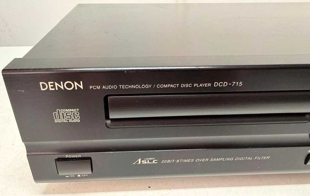 CD Player Denon DCD-715 – Lambda 20 Bit ASLC – Pitch Control – Coaxial – Made in Germany