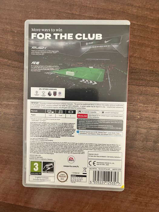 FIFA 25 за nintendo switch