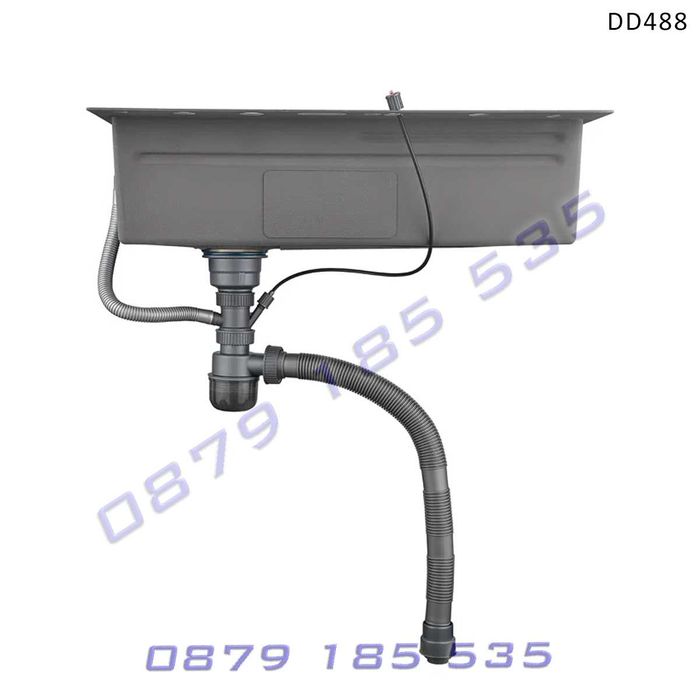 Лукс черна мивка водопад функции дисплей модерна качество чешма кухня