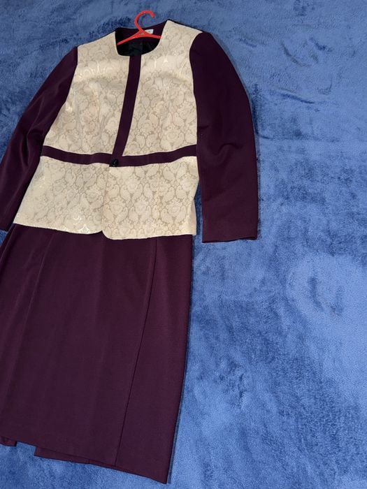 Costum elegant Giannini mărimea 52 (Rochie + Sacou), Stare Excelentă