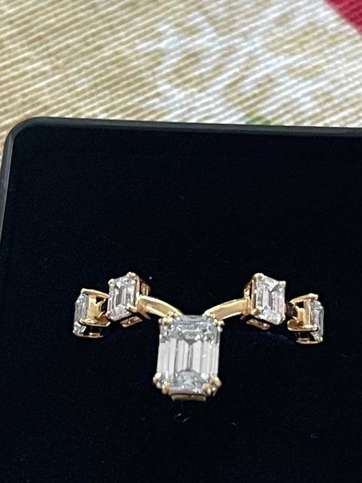 Inel  aur 14 k, pentru o ocazie speciala  cu diamante 1.92ct