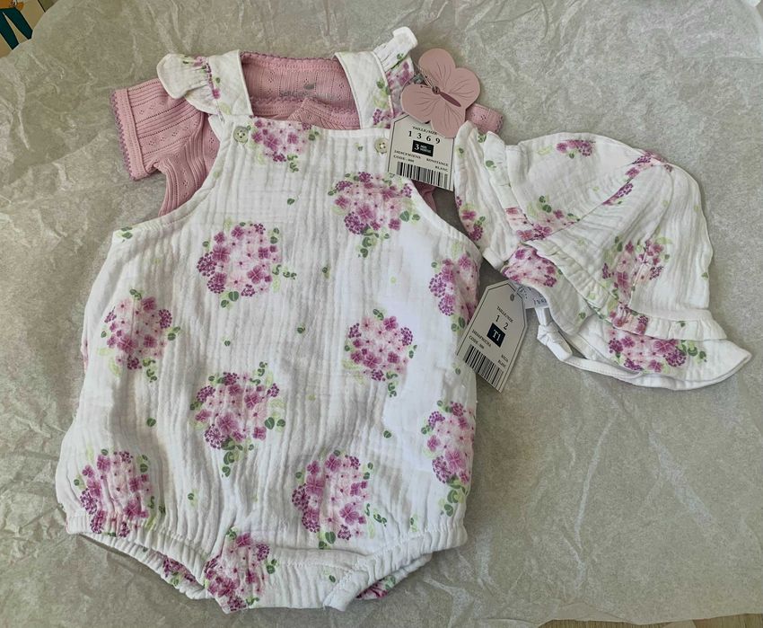 Летен комплект от 3 част за новородено момиче на Sergent Major