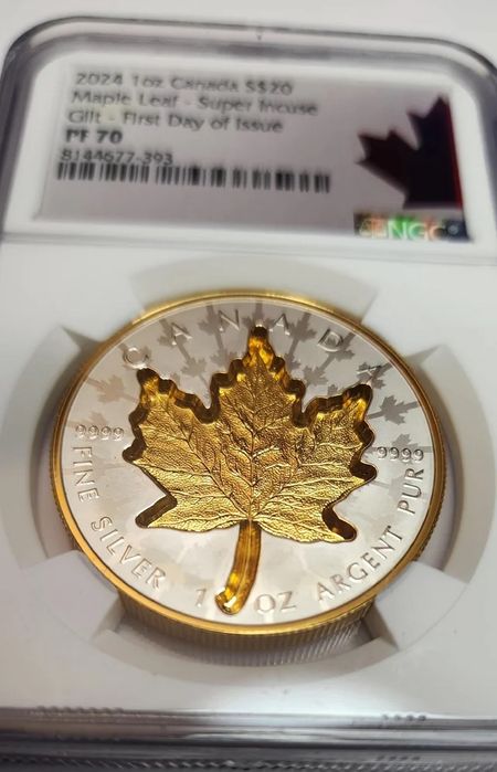 Colectie rara Monede Argint Royal Mint Silver Maple leaf