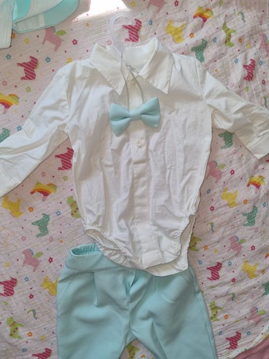 Costumas botez bebe Little Claire, marimea 68- 3-6 luni