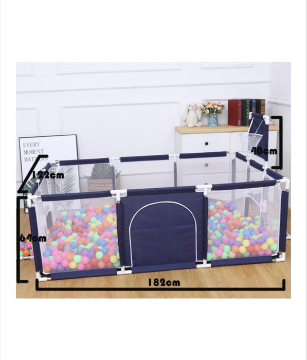 Детска кошара за игра Tavalax синя