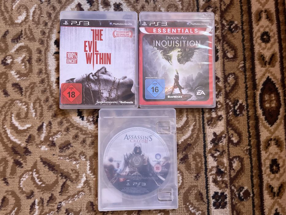 Jocuri ps3. The evil within, Dragon age inquisition, Assasins creed 2