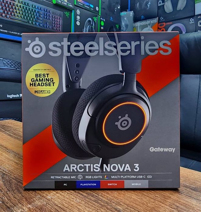 Steelseries Arctis Nova 3 RGB Проводные Наушники/Гарнитура