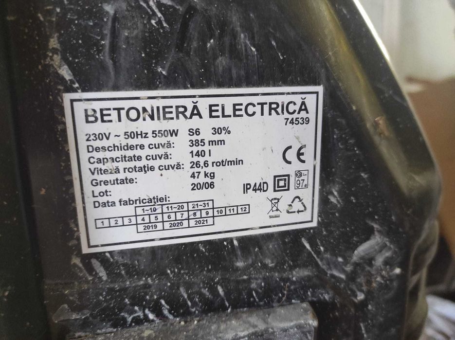 Betoniera electrica