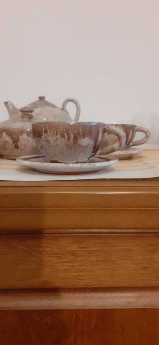 Оригинален,  керамичен сервиз за кафе