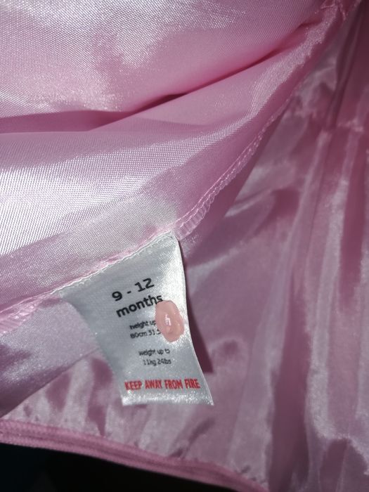 Rochie eleganta roz fetita 9-12 luni