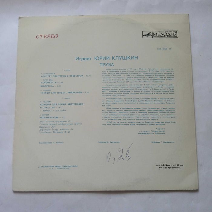 Юрий Клушкин пластинки
