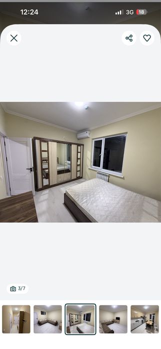 Sergeli Nurhayot JK da 2 xona uy ijaraga beriladi