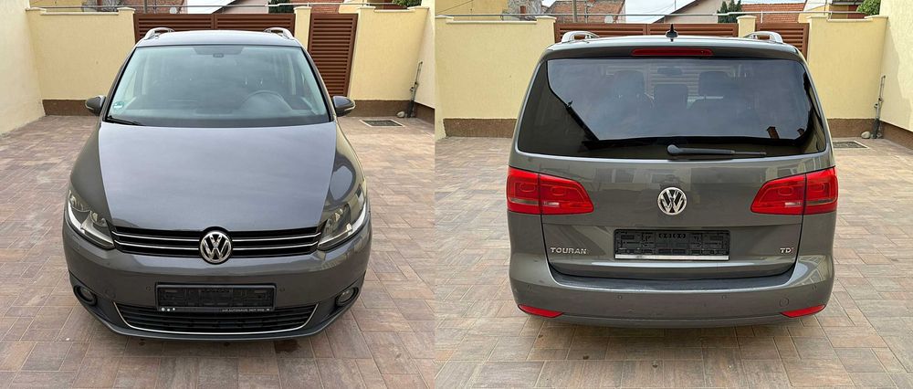 VW TOURAN CUP - 7 LOCURI 06/2014 1.6 TDI 6+1 Trepte EURO 5 Import recent, multe dotari, culoare deosebita