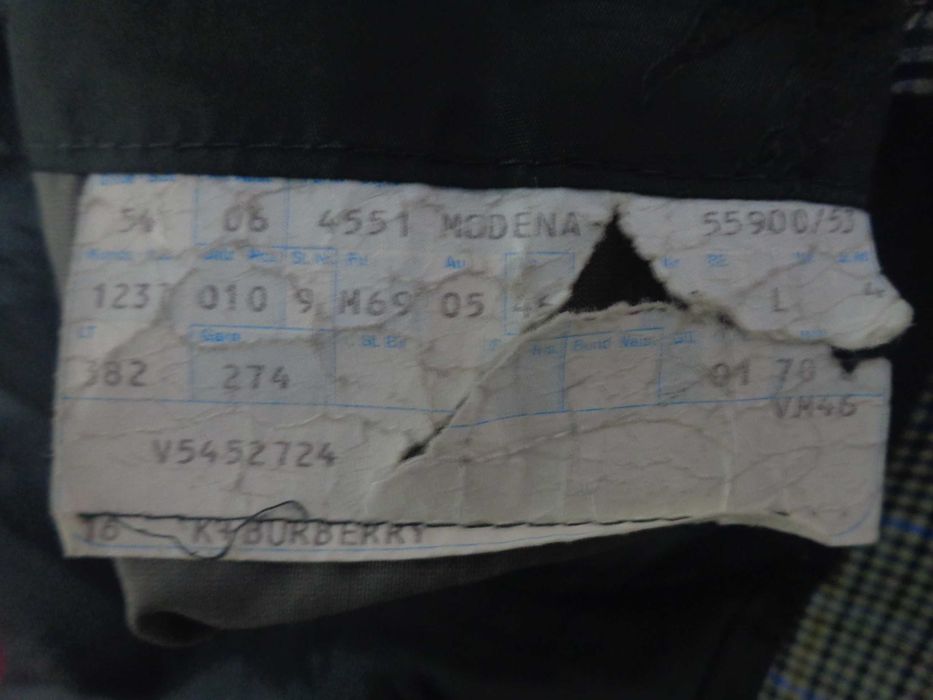 Sacou vintage Burberry patratele marimea 54