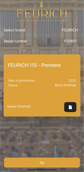 Pianina Feurich 115 Premiere