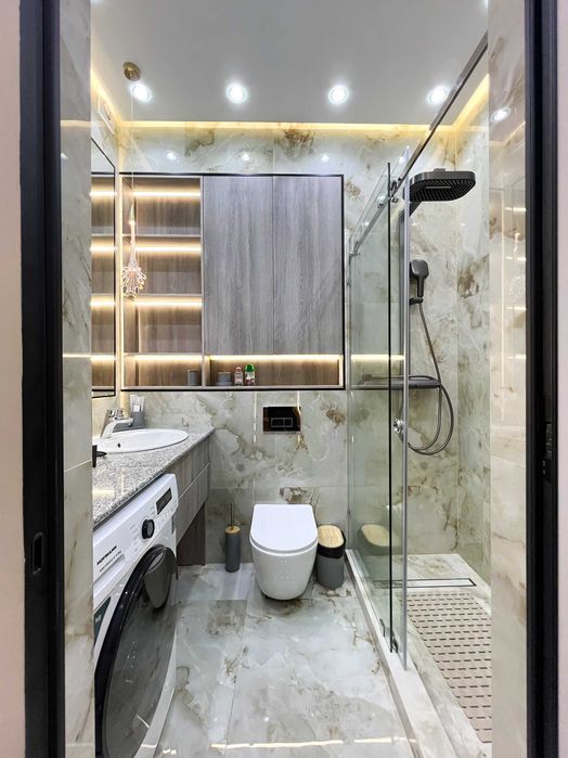 Дизайнерская студия с продуманным интерьером с видом на Ташкент сити