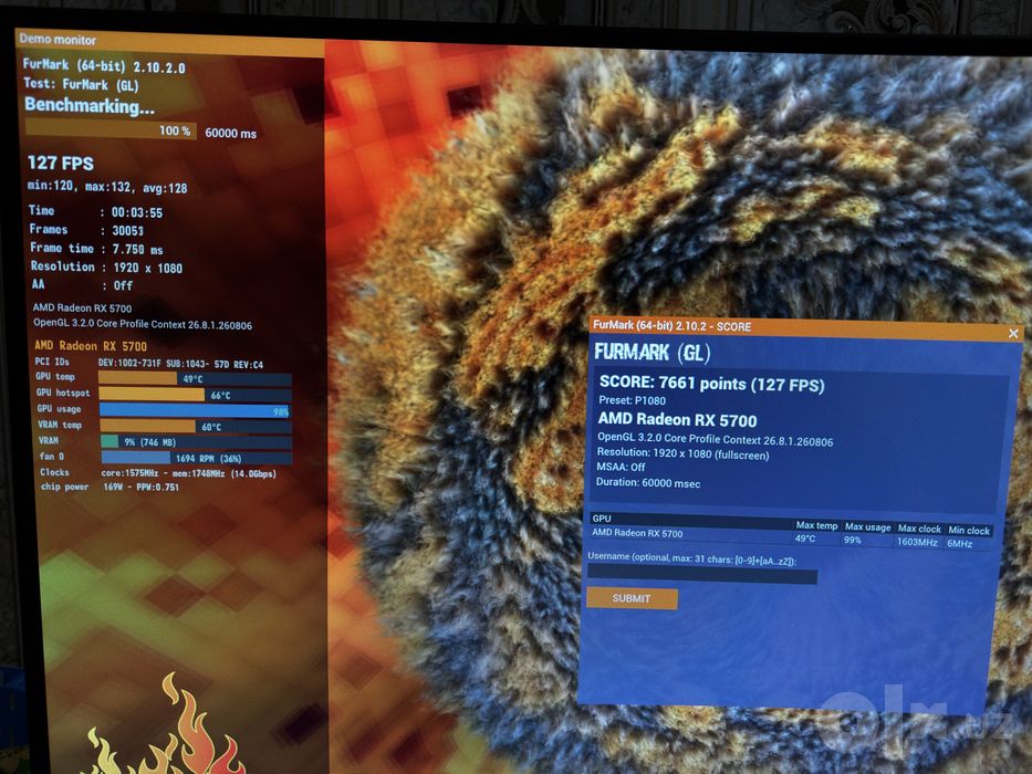Asus Tuf rx5700 8GB OC