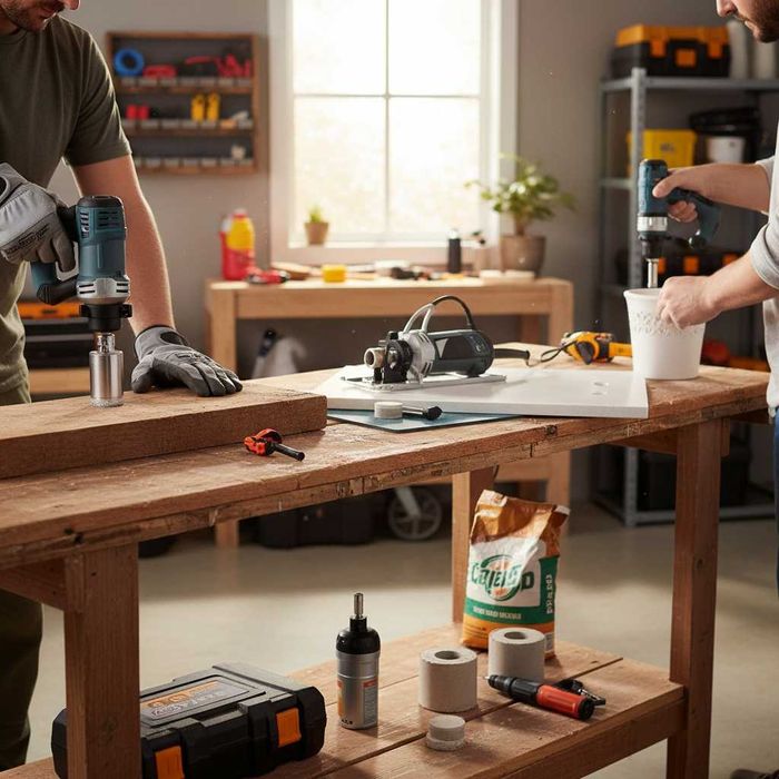 Set 10 carote diamantate pentru gaurit gresie faianta sticla 6-68mm