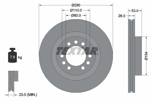 disc frana iveco daily iii platou / sasiu 1999-2006