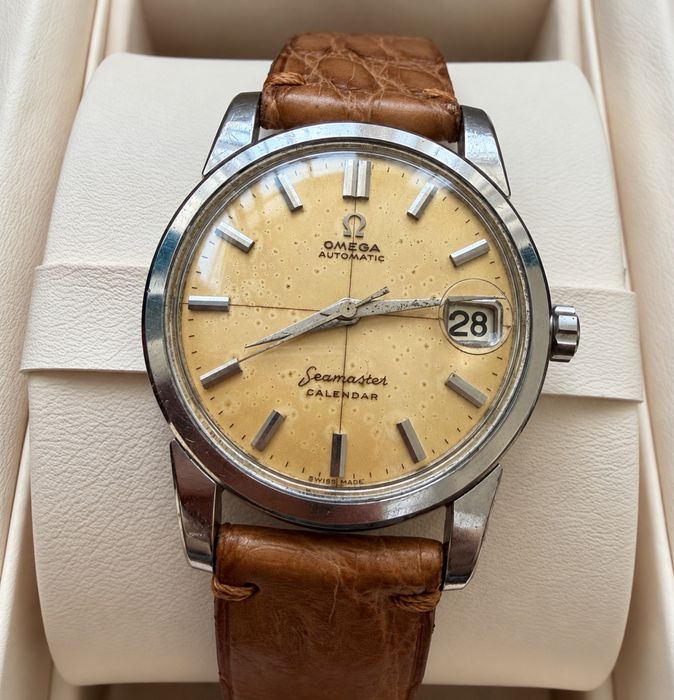 Ceas OMEGA Seamaster Calendar - Model Rar Cadran Tropical Crosshair-Calut Mare– CAL. 503 – Anul 1959