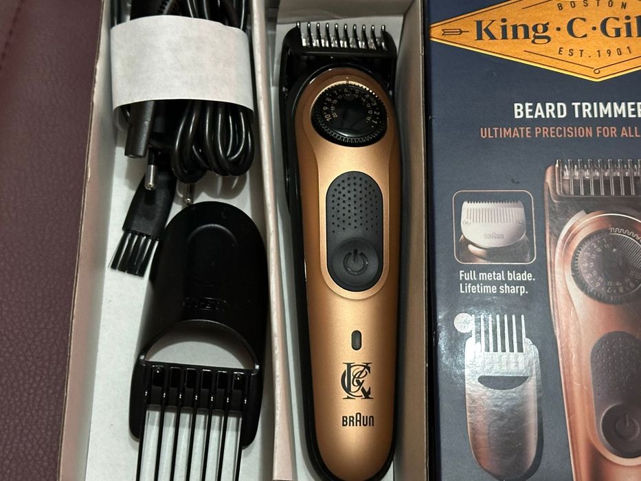 Чисто нов мъжки тример Gillette King C. Beard Trimmer PRO НЕИЗПОЛЗВАН