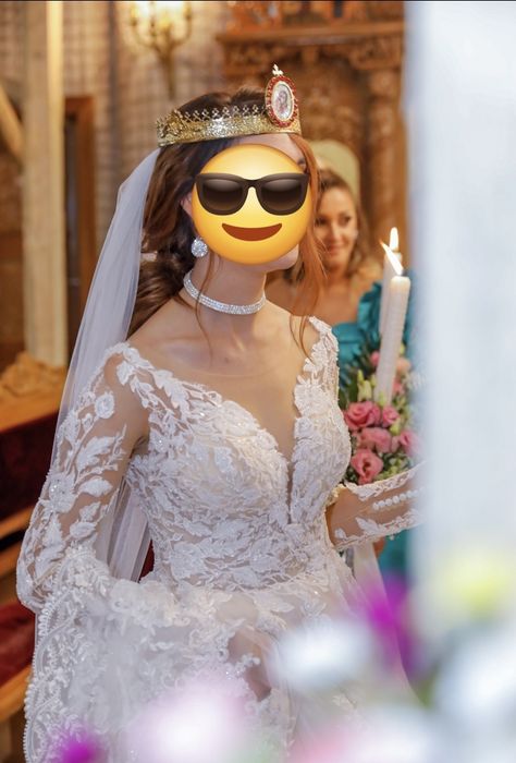 Rochie de mireasă prințesă / A-line + voal lung