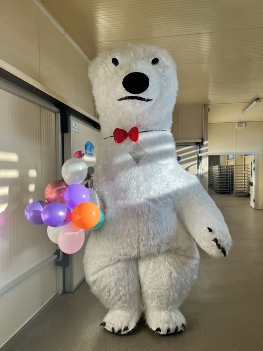 Изненада с гигантска триметрова бяла мечка или панда!