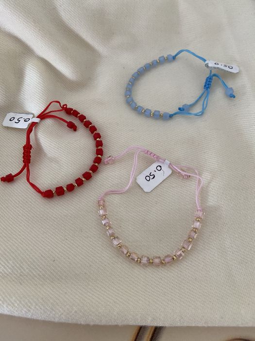 Браслет золотая, нитка 585 проба