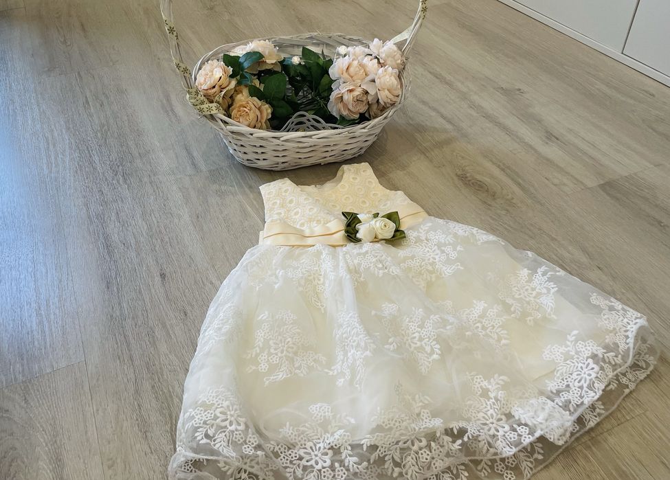 Официална бебешка рокля - 12-18месеца