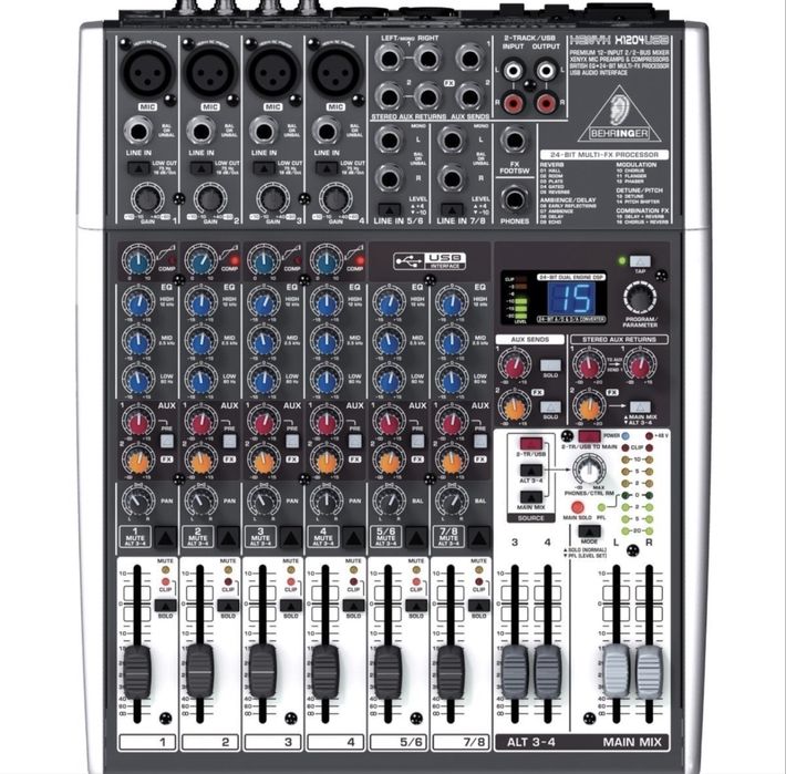 Behringer XENYX 1204 USB Mixer analog