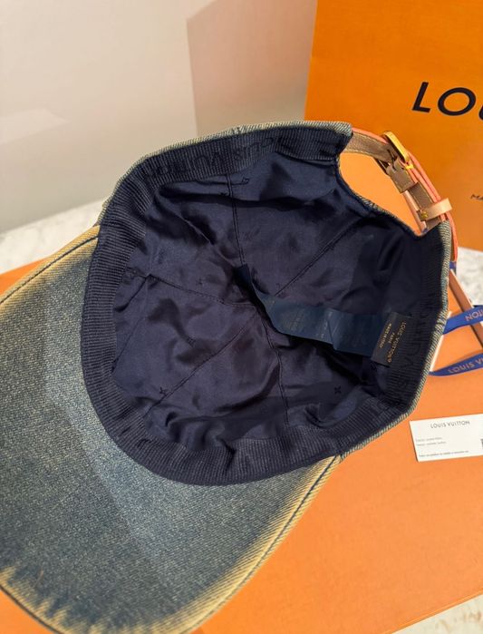 Sapca originala Louis Vuitton Baseball Cap Monogram Washed Denim Cap