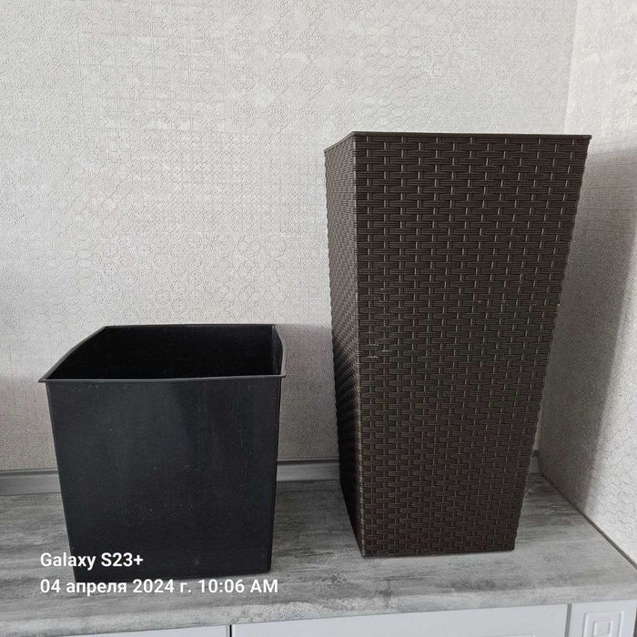 горшок для цветов, коричневый цвет, Россия