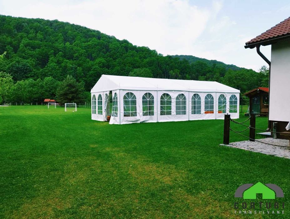Cort eveniment pentru evenimente în aer liber 6x12x2,5m aluminiu