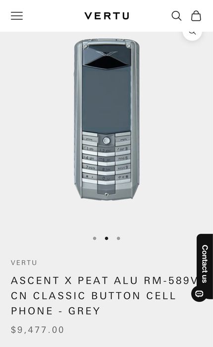 Перфектен! Nokia-Vertu Ascent X titanium red