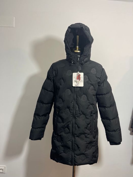 Geaca barbati lunga,albastru si negru