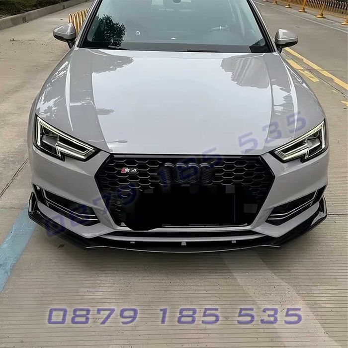 Тунинг лип спойлер за предна броня Audi A4 B9 S-line