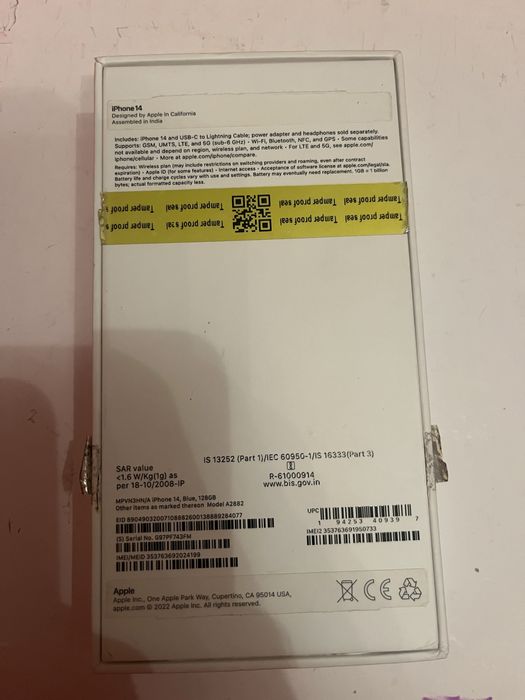 Продам Айфон 14 128гб