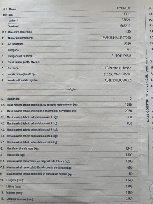 Hyundai I30 2019 avariat